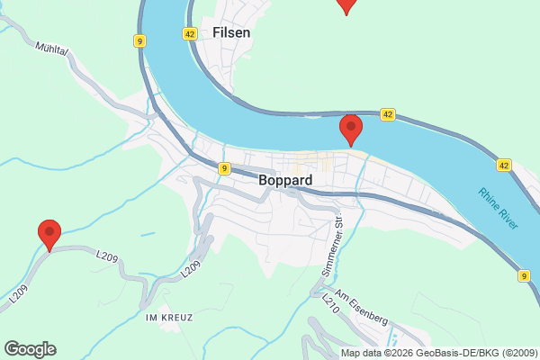 Karte mit Entrümpelungsaufträgen in Boppard
