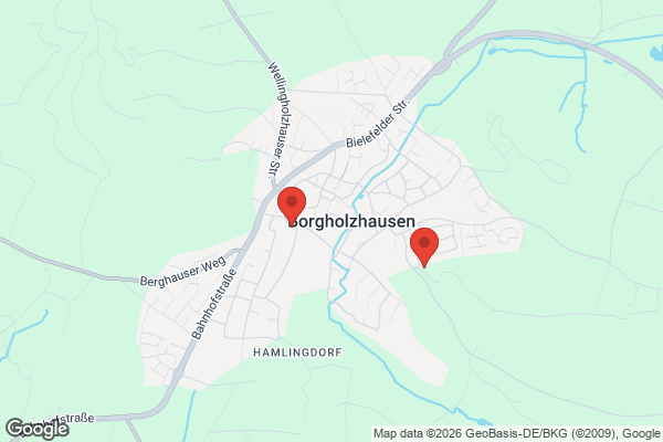 Karte mit Entrümpelungsaufträgen in Borgholzhausen