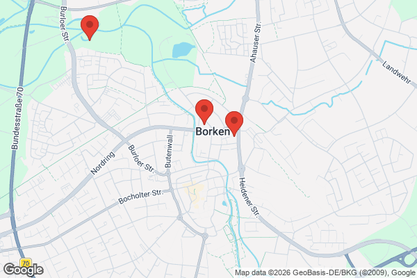 Karte mit Entrümpelungsaufträgen in Borken