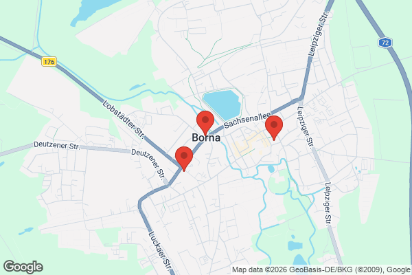 Karte mit Entrümpelungsaufträgen in Borna