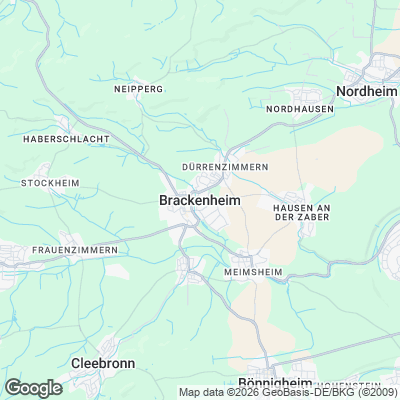 Karte von Brackenheim und Umgebung
