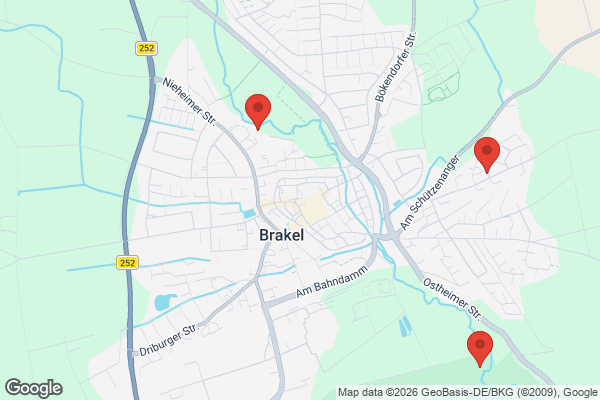 Karte mit Entrümpelungsaufträgen in Brakel