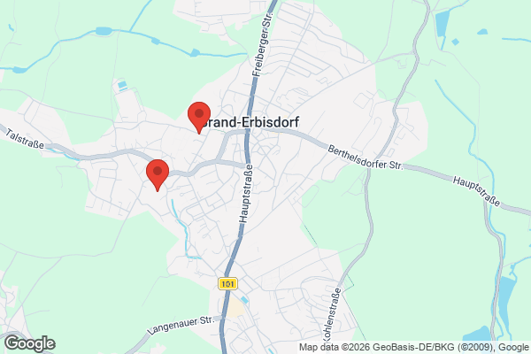 Karte mit Entrümpelungsaufträgen in Brand-Erbisdorf