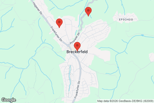 Karte mit Entrümpelungsaufträgen in Breckerfeld
