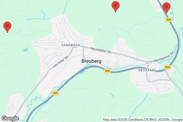 Karte mit Entrümpelungsaufträgen in Breuberg