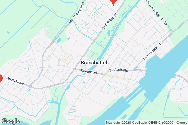 Karte mit Entrümpelungsaufträgen in Brunsbüttel