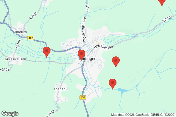 Karte mit Entrümpelungsaufträgen in Büdingen