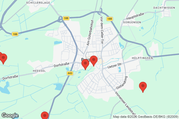 Karte mit Entrümpelungsaufträgen in Burgdorf