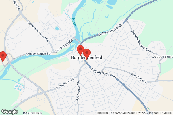 Karte mit Entrümpelungsaufträgen in Burglengenfeld