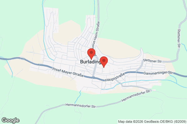 Karte mit Entrümpelungsaufträgen in Burladingen