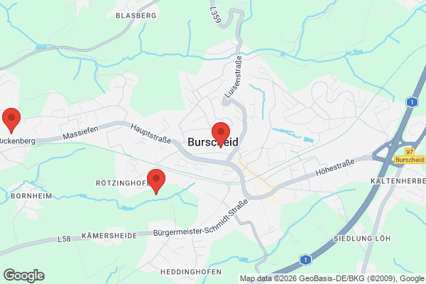 Karte mit Entrümpelungsaufträgen in Burscheid
