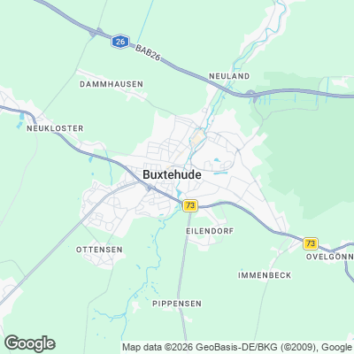 Karte von Buxtehude und Umgebung