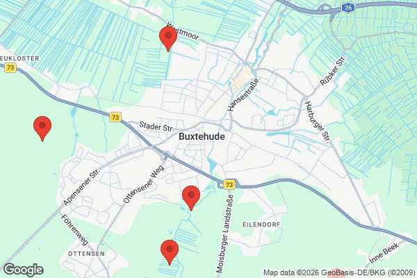 Karte mit Entrümpelungsaufträgen in Buxtehude