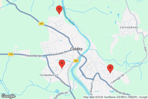 Karte mit Entrümpelungsaufträgen in Colditz