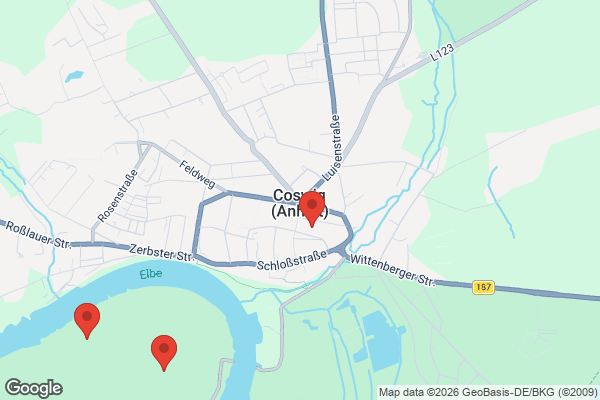 Karte mit Entrümpelungsaufträgen in Coswig (Anhalt)