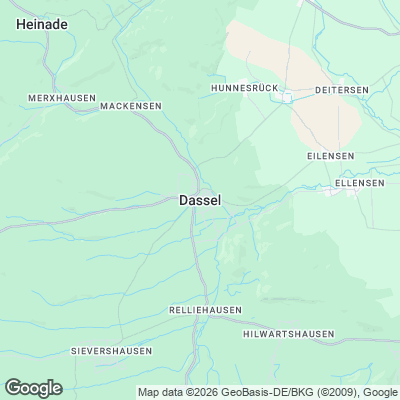Karte von Dassel und Umgebung