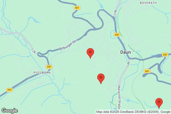 Karte mit Entrümpelungsaufträgen in Daun