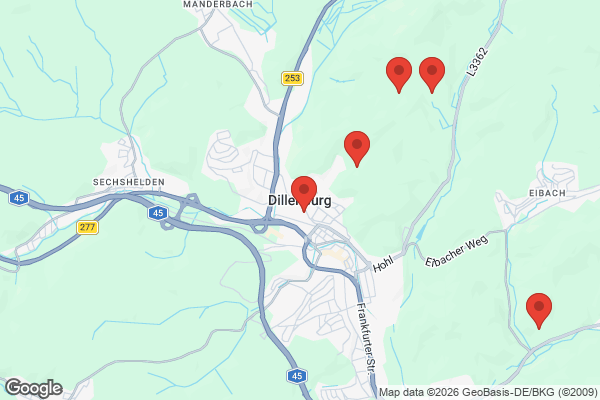 Karte mit Entrümpelungsaufträgen in Dillenburg
