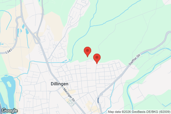 Karte mit Entrümpelungsaufträgen in Dillingen