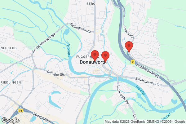 Karte mit Entrümpelungsaufträgen in Donauwörth