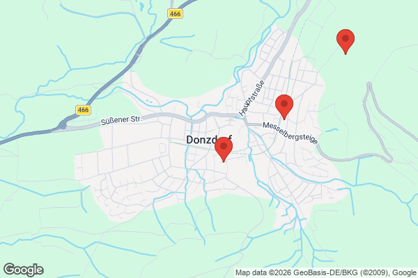 Karte mit Entrümpelungsaufträgen in Donzdorf