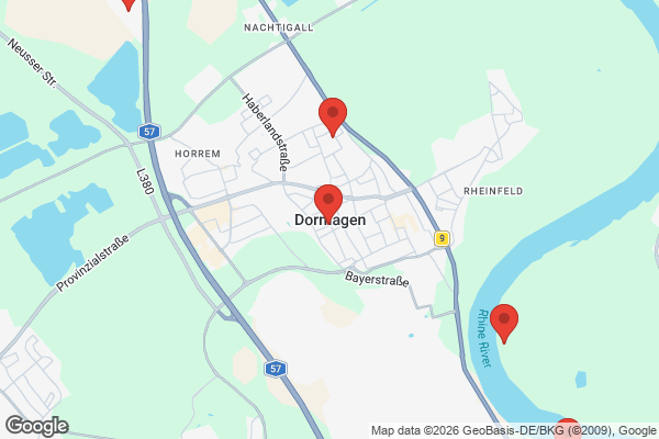 Karte mit Entrümpelungsaufträgen in Dormagen