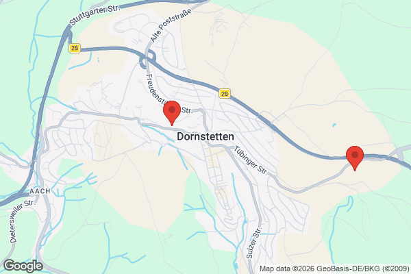 Karte mit Entrümpelungsaufträgen in Dornstetten