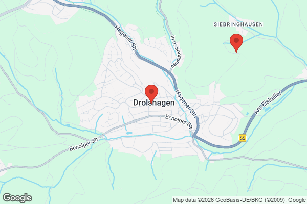 Karte mit Entrümpelungsaufträgen in Drolshagen