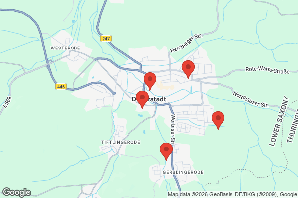 Karte mit Entrümpelungsaufträgen in Duderstadt