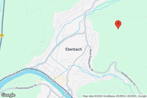 Karte mit Entrümpelungsaufträgen in Eberbach