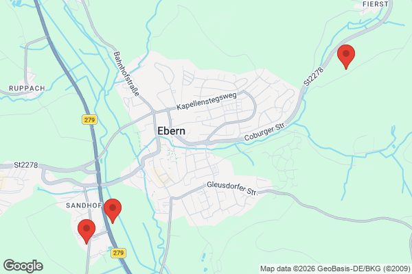 Karte mit Entrümpelungsaufträgen in Ebern