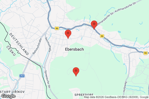 Karte mit Entrümpelungsaufträgen in Ebersbach-Neugersdorf