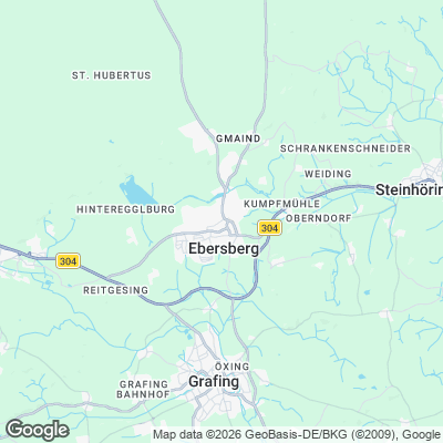 Karte von Ebersberg und Umgebung