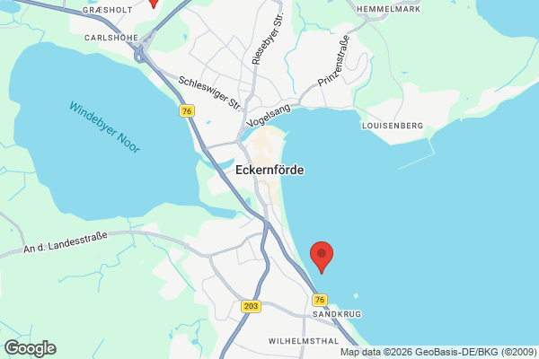 Karte mit Entrümpelungsaufträgen in Eckernförde
