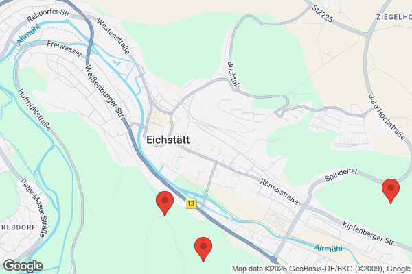 Karte mit Entrümpelungsaufträgen in Eichstätt