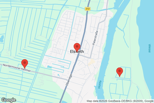 Karte mit Entrümpelungsaufträgen in Elsfleth