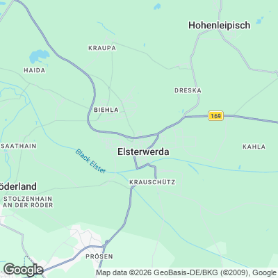 Karte von Elsterwerda und Umgebung