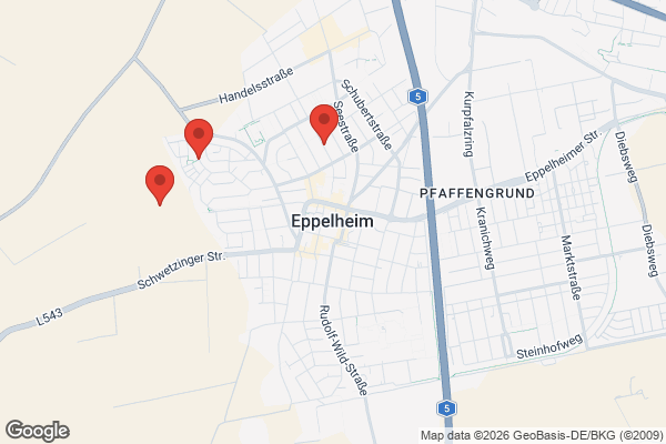 Karte mit Entrümpelungsaufträgen in Eppelheim