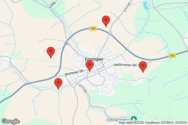 Karte mit Entrümpelungsaufträgen in Eppingen