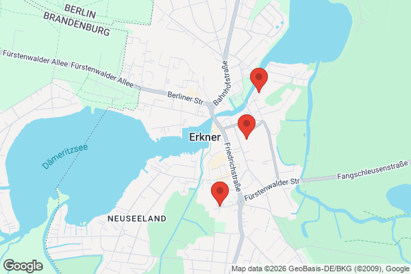 Karte mit Entrümpelungsaufträgen in Erkner