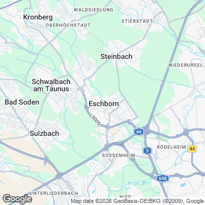 Karte von Eschborn und Umgebung