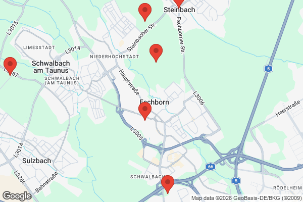 Karte mit Entrümpelungsaufträgen in Eschborn