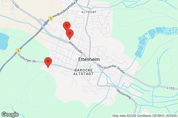 Karte mit Entrümpelungsaufträgen in Ettenheim