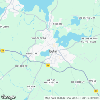 Karte von Eutin und Umgebung