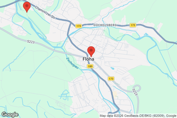 Karte mit Entrümpelungsaufträgen in Flöha