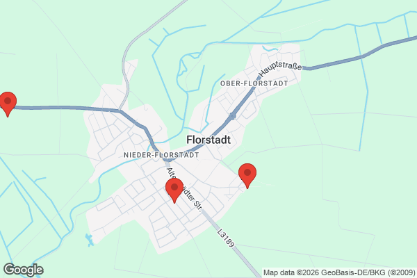 Karte mit Entrümpelungsaufträgen in Florstadt