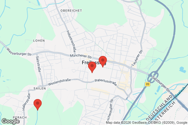 Karte mit Entrümpelungsaufträgen in Freilassing
