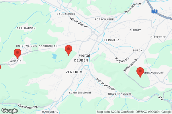 Karte mit Entrümpelungsaufträgen in Freital
