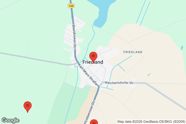 Karte mit Entrümpelungsaufträgen in Friedland