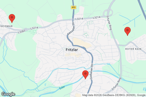 Karte mit Entrümpelungsaufträgen in Fritzlar